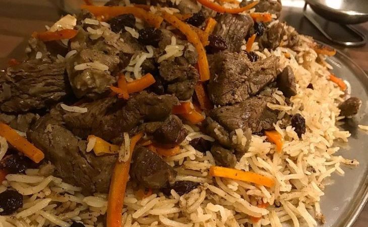 الرز الكابلي الأفغاني باللحم