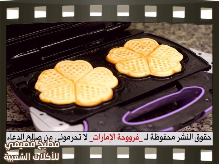 صور وصفة عمل الوافل بالماكينة زي المحلات waffles with waffle maker