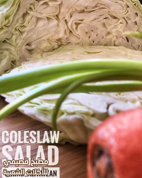صورة وصفة سلطة الملفوف والجزر-سلطة كول سلو coleslaw salad