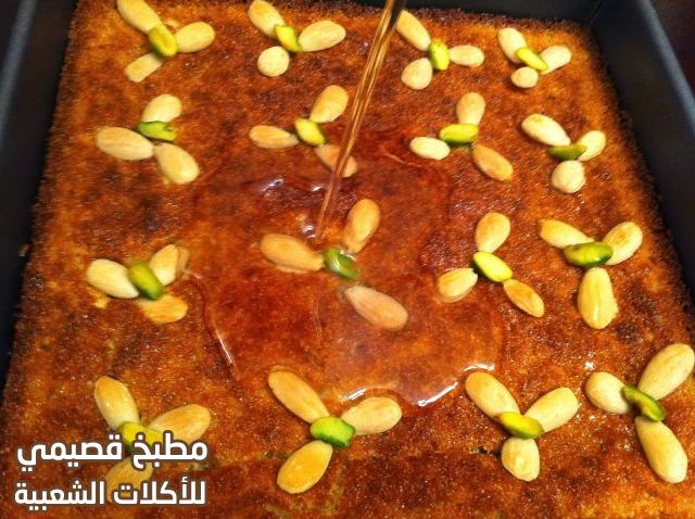 وصفة النمورة او هريسة شامية اصلية harissa dessert syrian