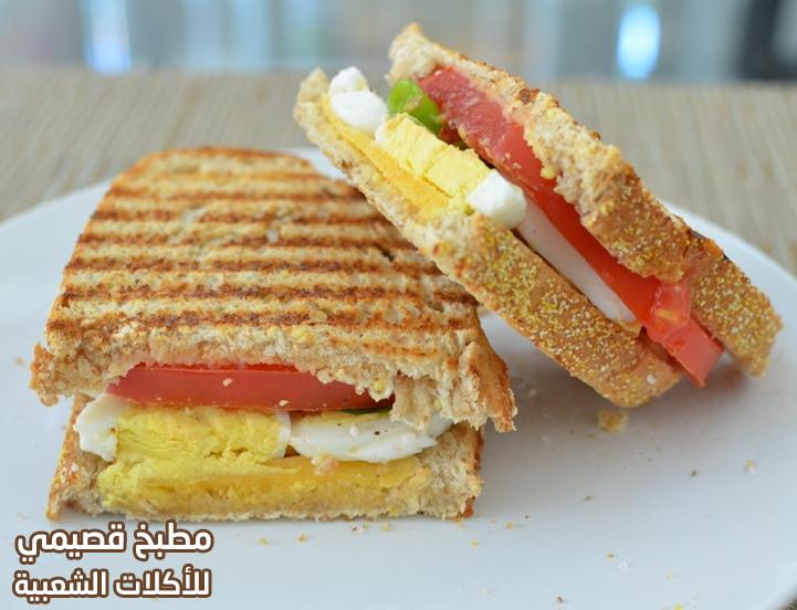 صور وصفة طريقة حشوة الجبن والبيض للساندوتش سهلة ولذيذة cheese and egg sandwich filling