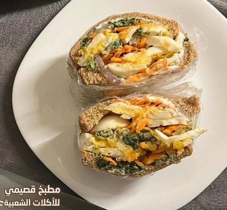 صور وصفة طريقة حشوة الجبن والبيض للساندوتش سهلة ولذيذة cheese and egg sandwich filling