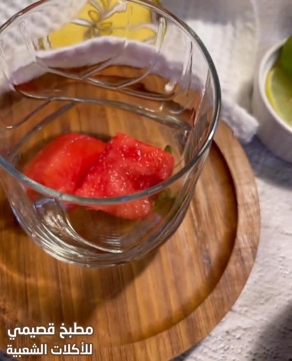 وصفة عصير موهيتو البطيخ لذيذ وسهل وسريع ومنعش