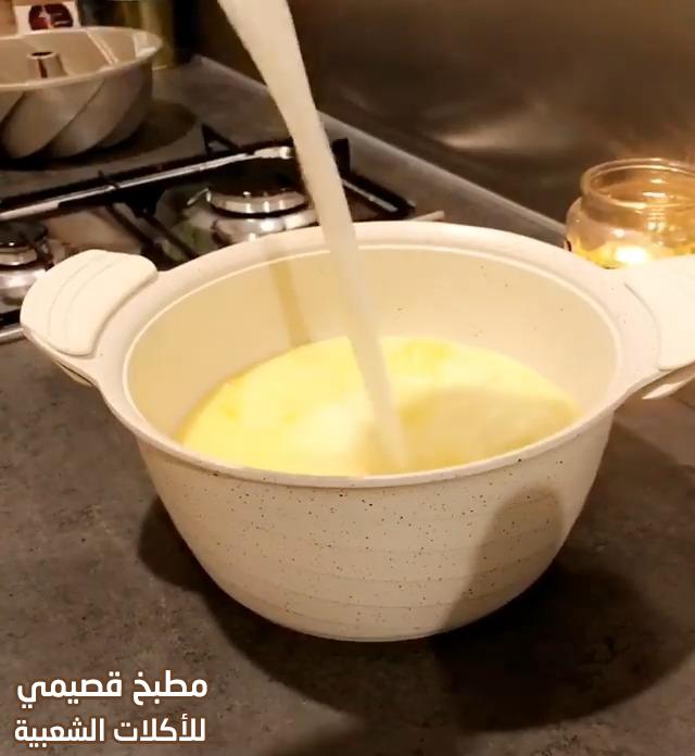 صور وصفة حلى كريم كراميل اسماء الحبيب الكريمة الصفراء العادية creme caramel recipe