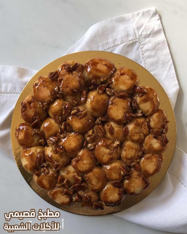 طريقة عمل خلية القرفة والكراميل هند الفوزان بالصور beehive buns arabic sweet recipe
