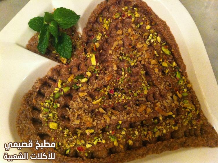 صور وصفة طريقة ومكونات ومقادير الكبة النية الحلبية السورية الشامية الاصلية syrian kibbeh nayeh recipe